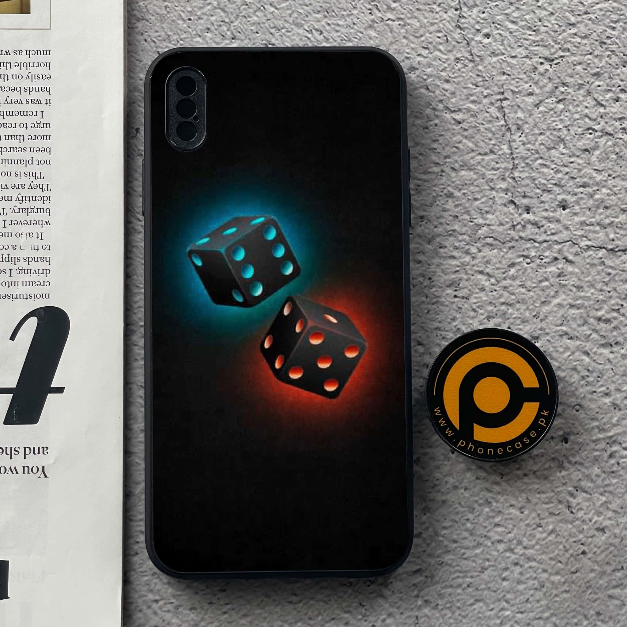 iPhone XS Max - Black Art  Series - Premium Metal Printed soft Bumper shock Proof Case