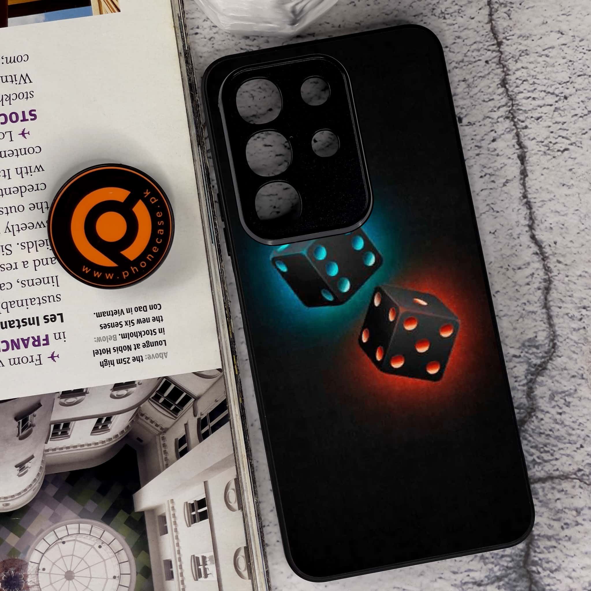 Vivo Y29 4G - Black Art Series - Premium Metal Printed soft Bumper Shock Proof Case