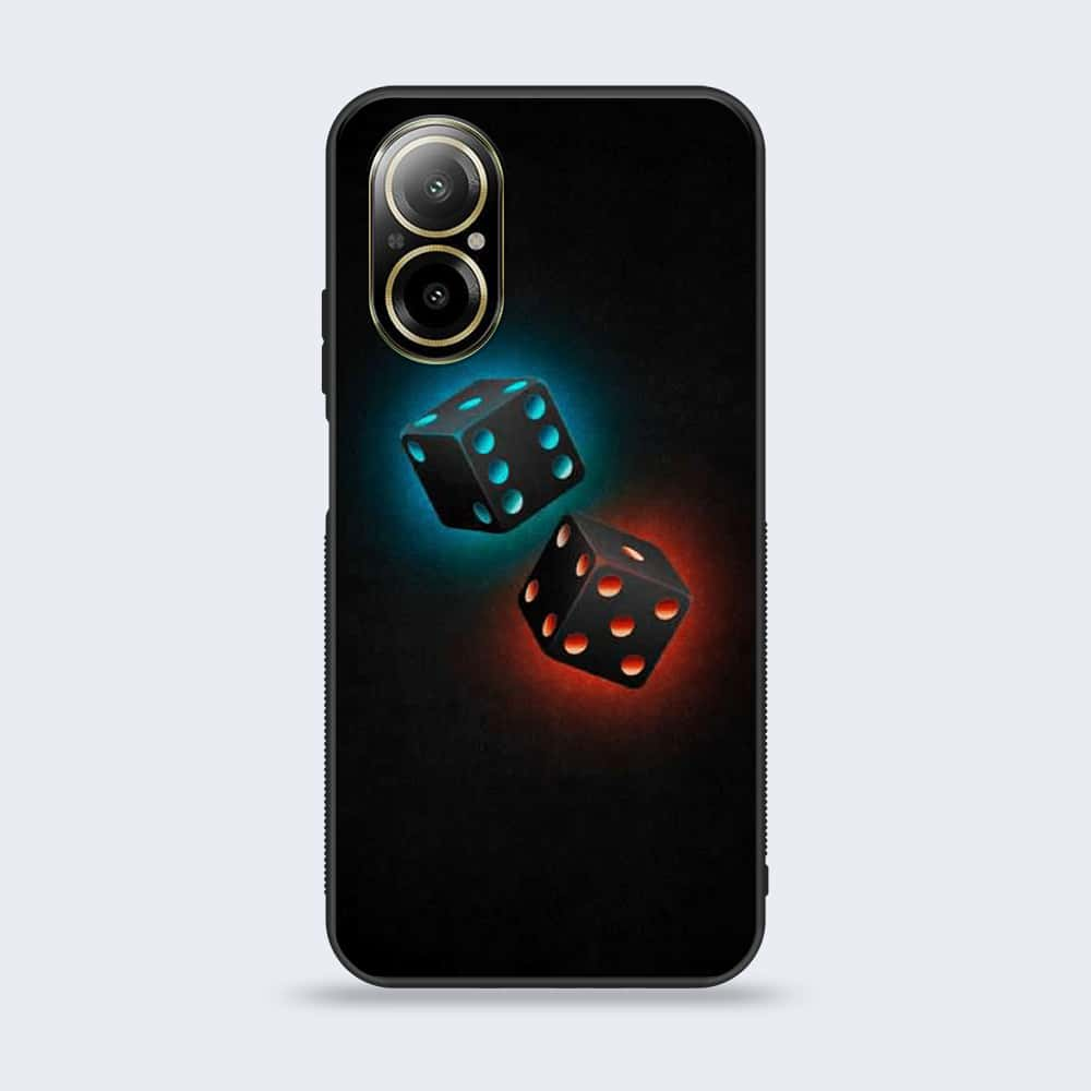 Realme C67 - Black Art Series - Premium Printed Glass soft Bumper shock Proof Case