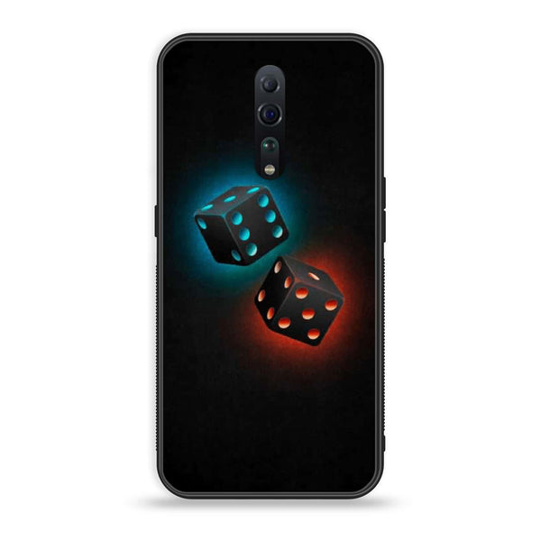 Oppo Reno Z - Black Art  Design 4- Premium Printed Glass soft Bumper shock Proof Case  CS-30529