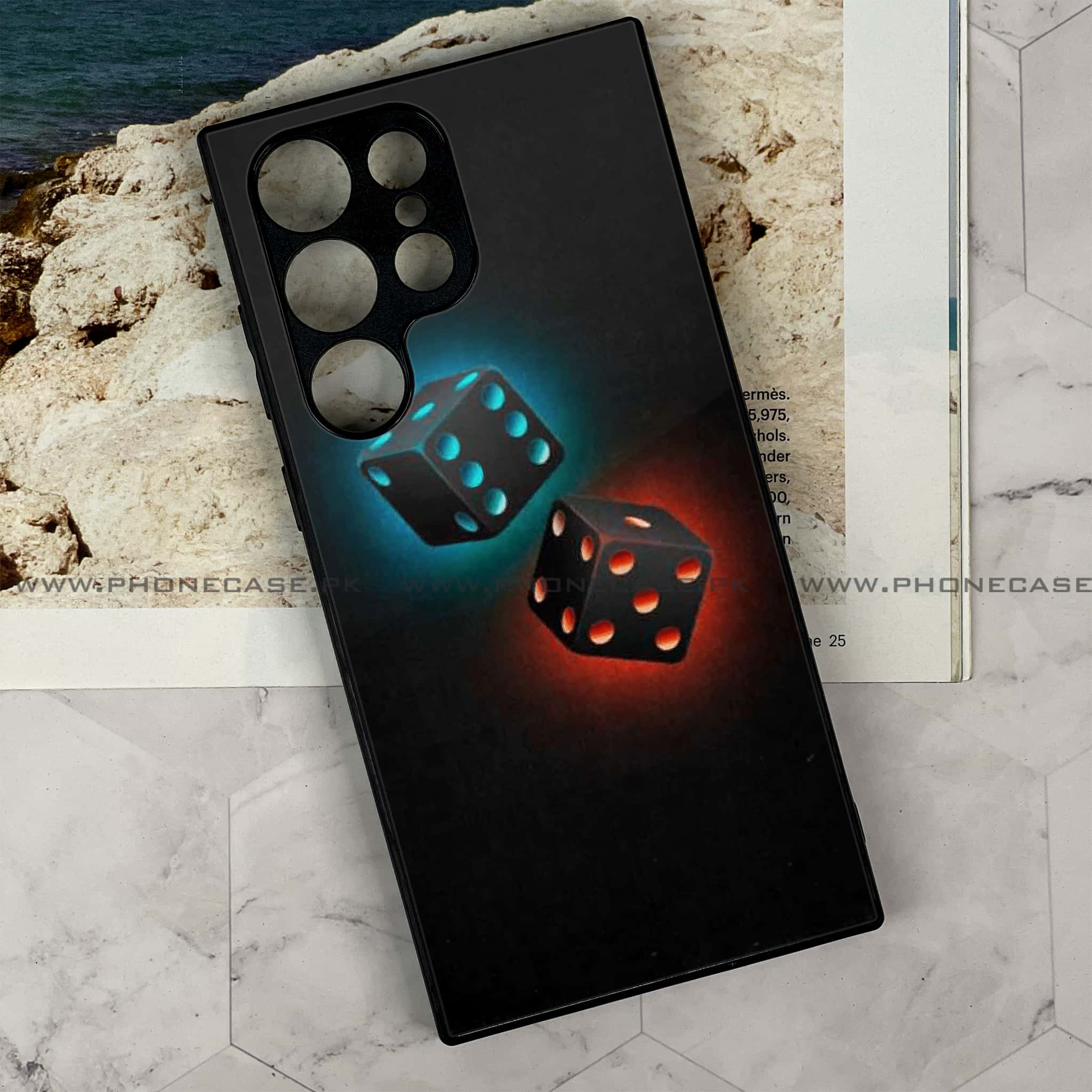 Samsung Galaxy S24 Ultra - Black Art Series - Premium Metal Printed soft Bumper shock Proof Case