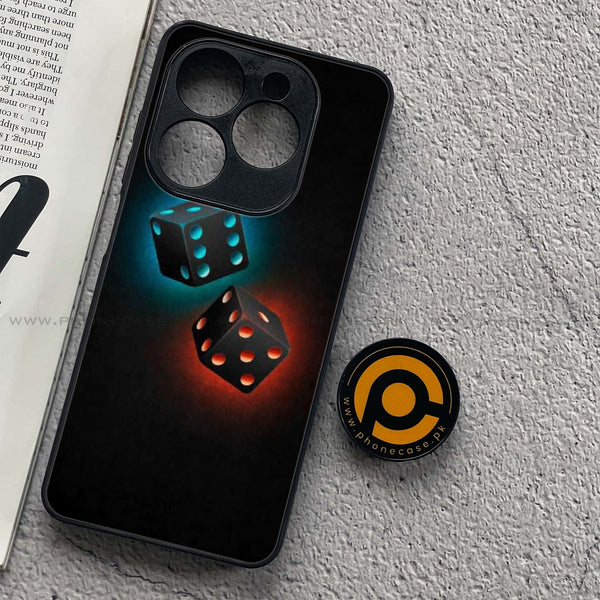 Tecno Spark GO 2024/ Smart 8/ Spark 20/ 20c/ Pop 8/ Hot 40i - Black Art Design 4 - Premium Metal Printed soft Bumper shock Proof Case CS-38265 CS-40310