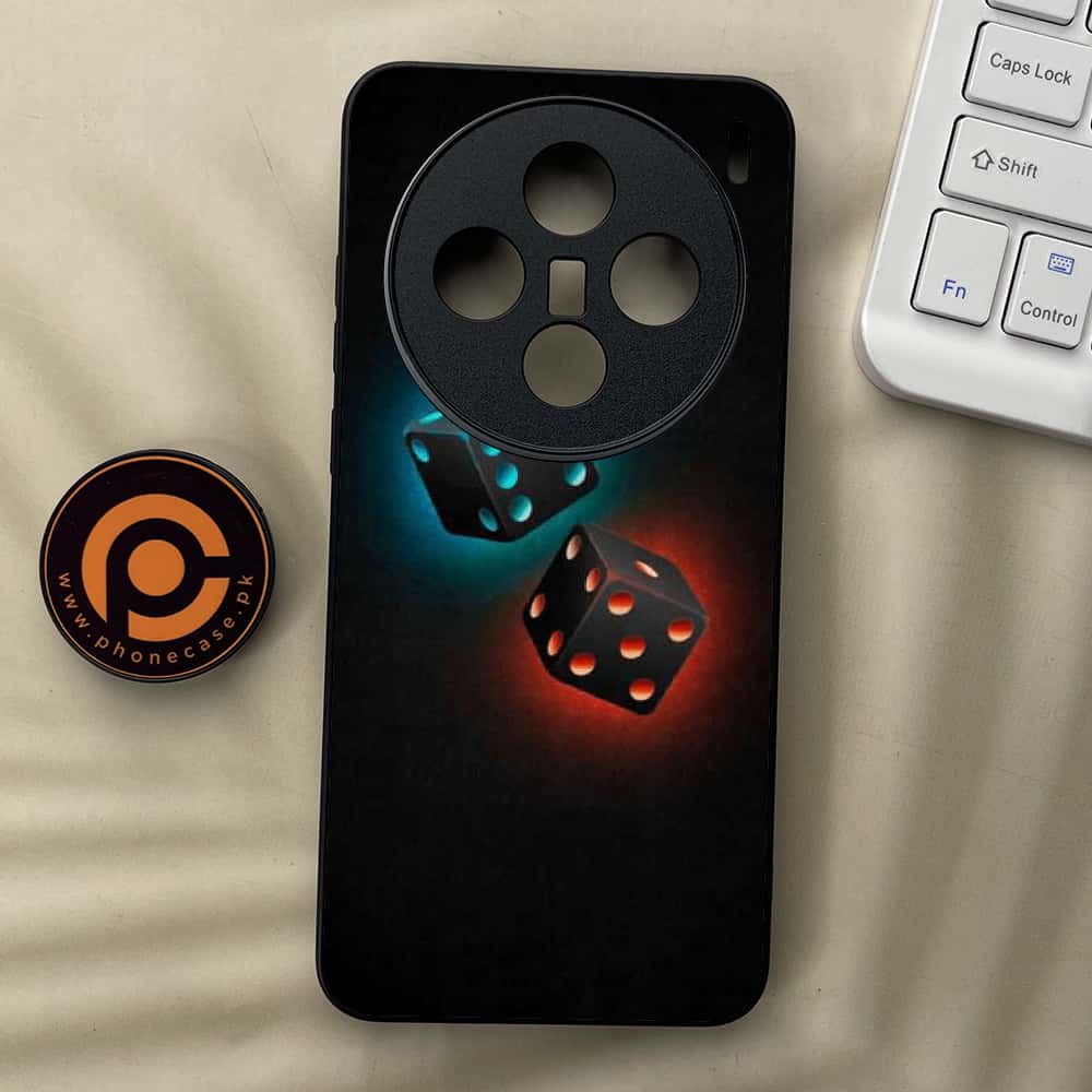 Vivo X200 - Black Art Series - Premium Metal  Printed soft Bumper shock Proof Case
