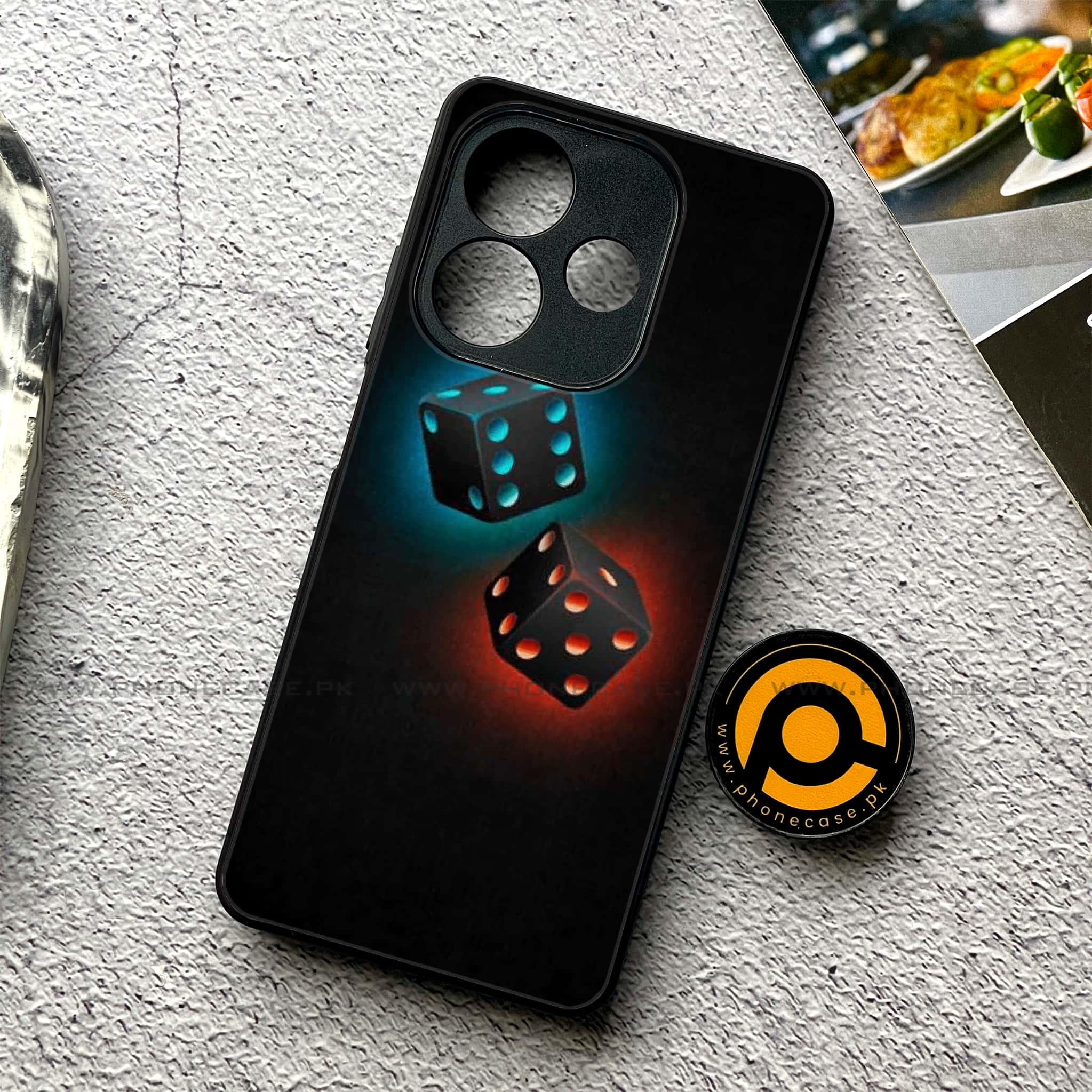 Oppo A5 Pro - Black Art Series - Premium Metal Printed soft Bumper shock Proof Case