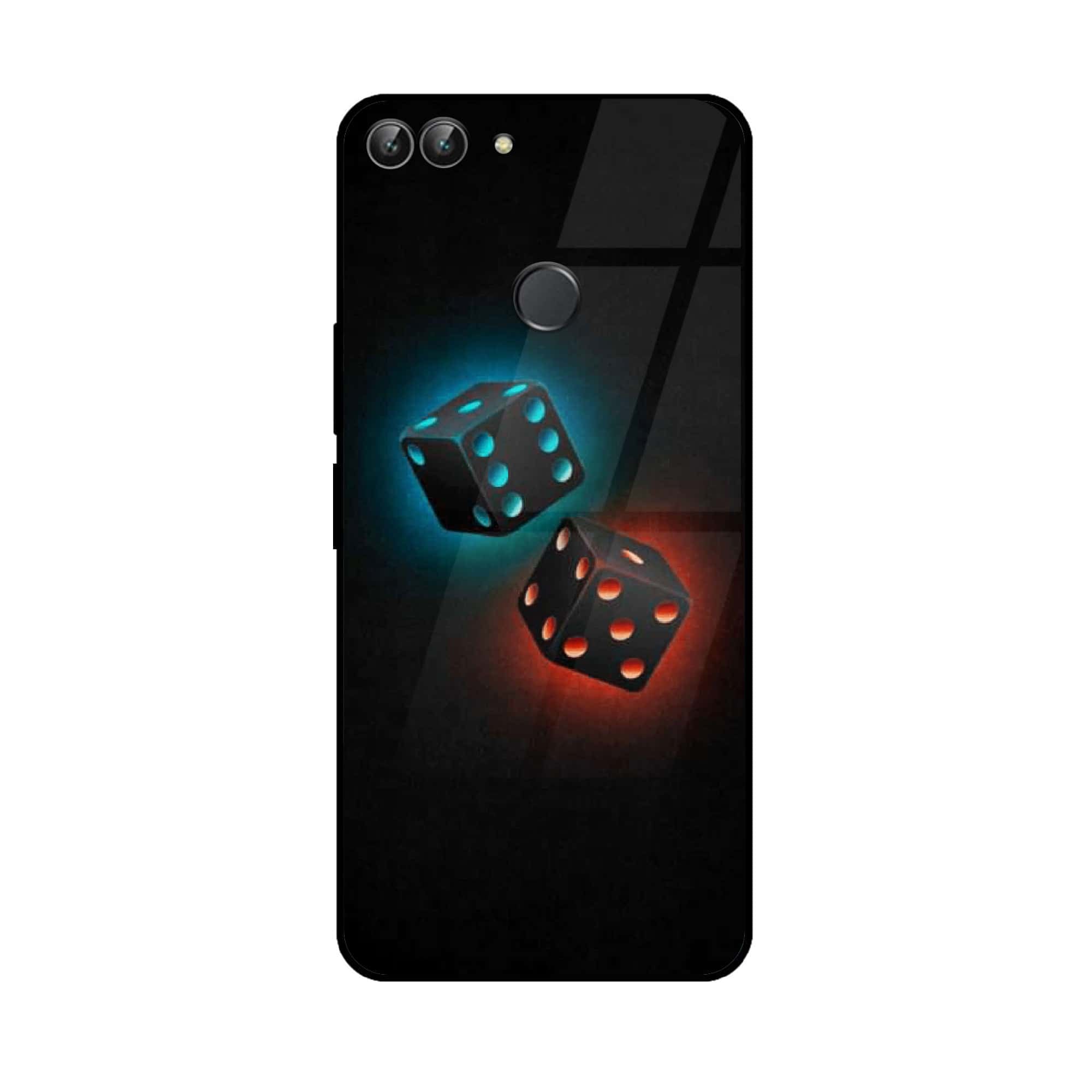 Huawei P Smart - Black Art Series - Premium Printed Glass soft Bumper shock Proof Case