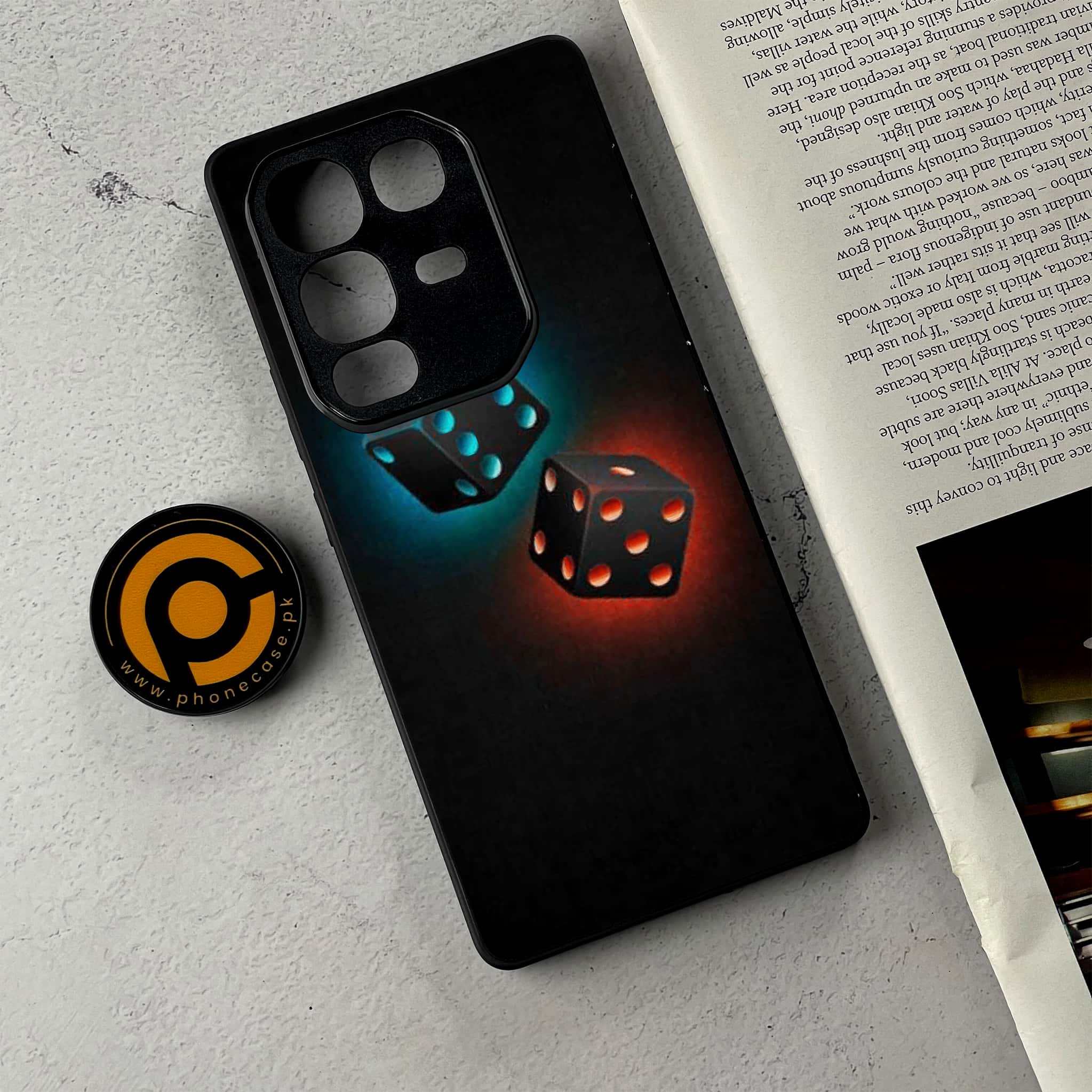 Infinix Note 50 - Black Art Series - Premium Metal Printed Soft Bumper Shockproof Case