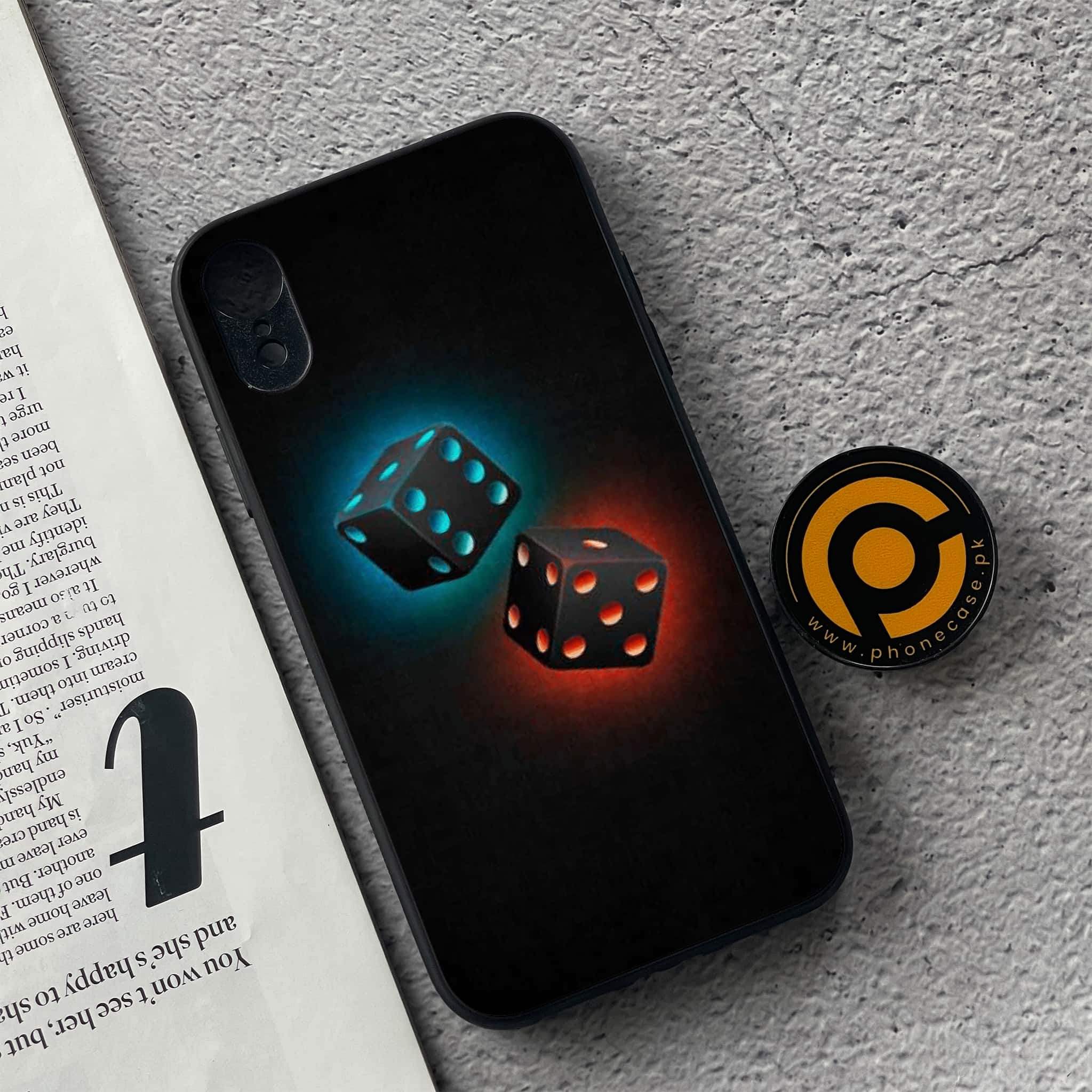 iPhone XR - Black Art Series - Premium Metal Printed soft Bumper shock Proof Case