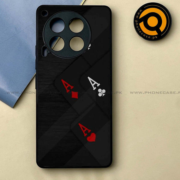 Tecno Camon 30 - Black Art Design 5 -  Premium Printed Metal soft Bumper shock Proof Case CS-38449 CS-40967