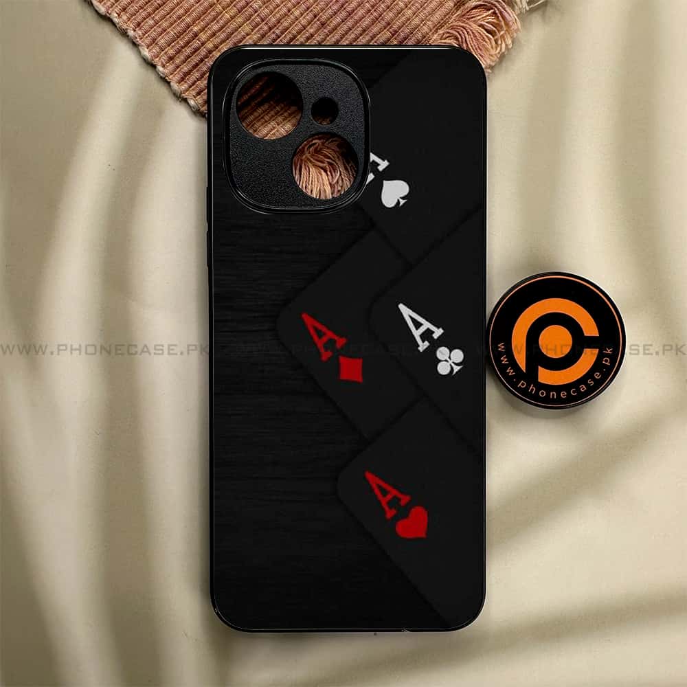 Tecno Spark 40C - Black Art Series - Premium Metal Printed soft Bumper shock Proof Case