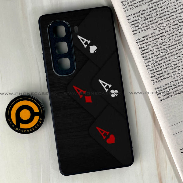 Infinix Hot 50 Pro Plus - Black Art Design 5- Premium Metal Printed soft Bumper shock Proof Case CS-43942