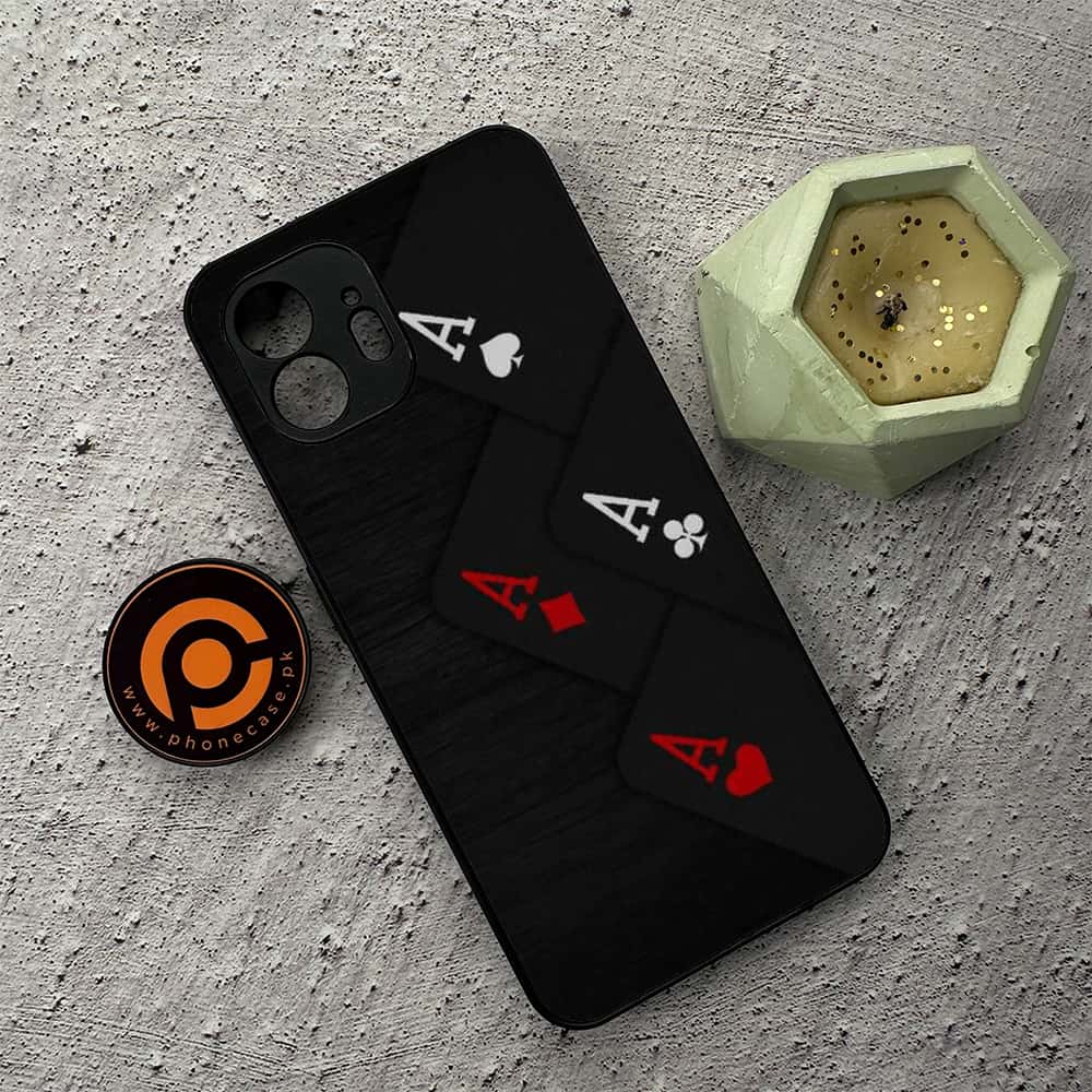 Nothing Phone 2 - Black Art Series - Premium Metal  Printed soft Bumper shock Proof Case