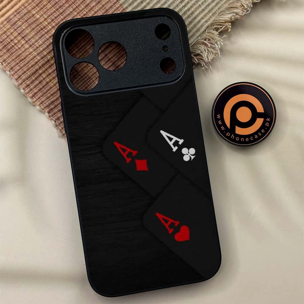 iPhone 17 Pro Max - Black Art Series - Premium Metal Printed soft Bumper shock Proof Case