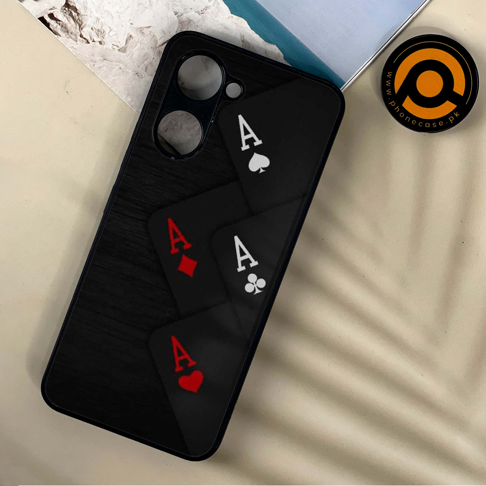 Vivo Y03t - Black Art Series - Premium Printed Metal soft Bumper shock Proof Case
