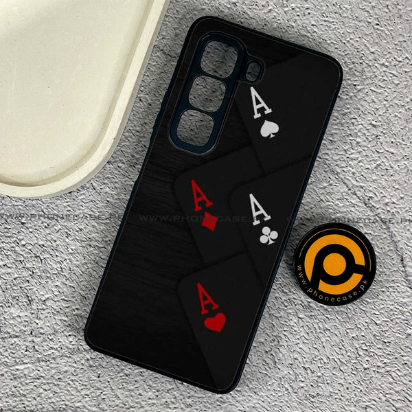 Infinix Hot 50 Pro - Black Art Design 5- Premium Metal Printed soft Bumper shock Proof Case CS-44221