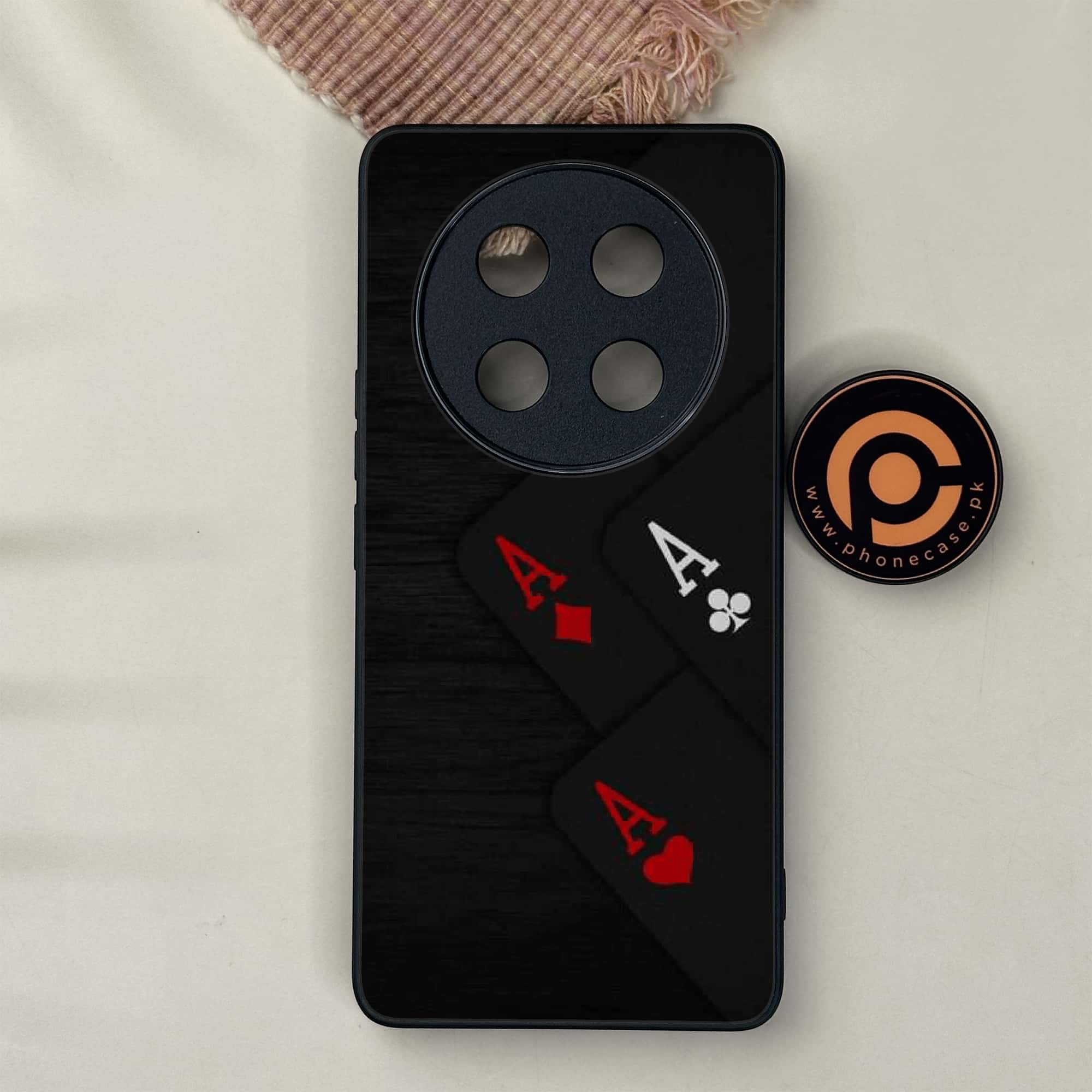 Honor X9c 5G - Black Art Series - Premium Metal Printed soft Bumper shock Proof Case