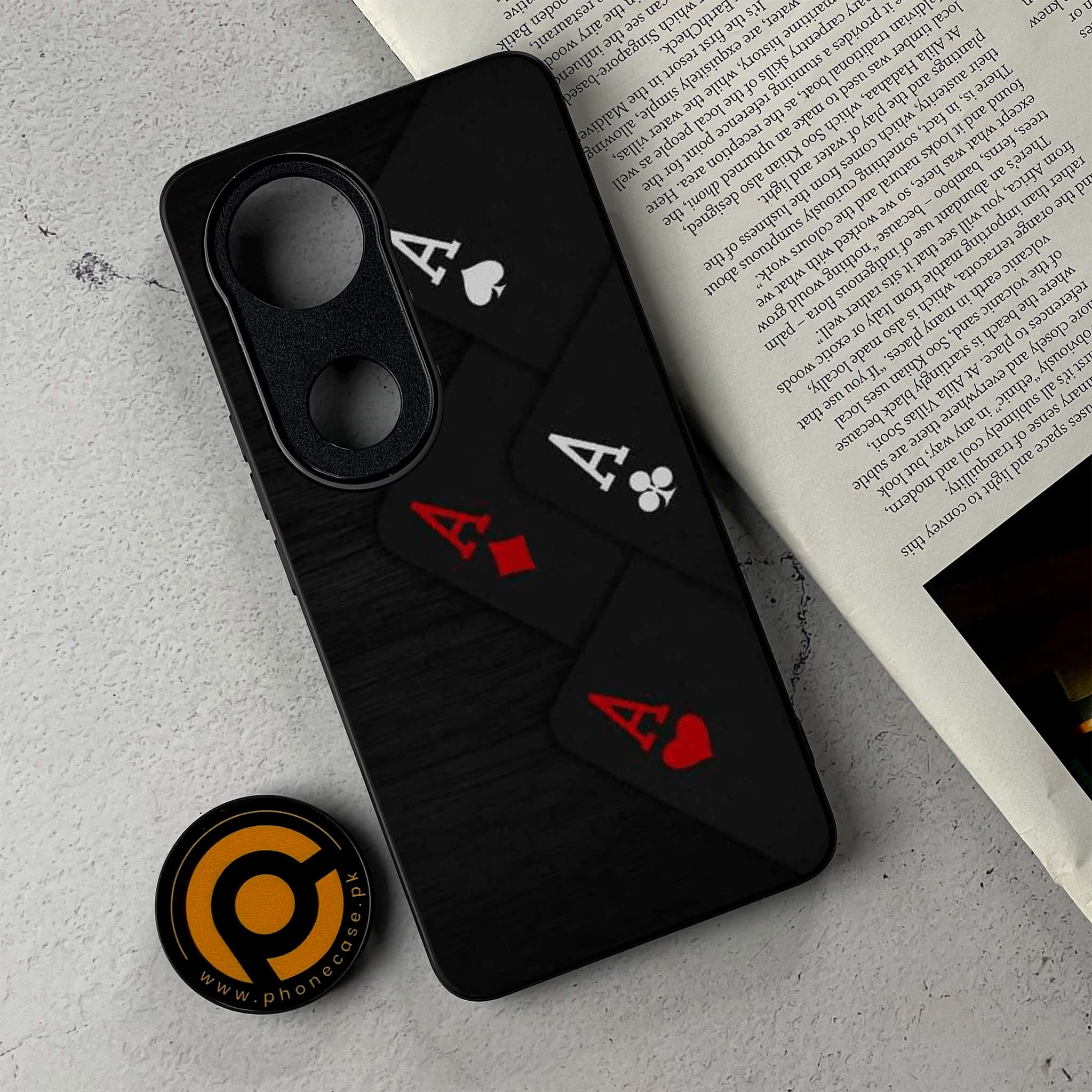Vivo V50 - Black Art Series - Premium Metal Printed Soft Bumper Shockproof Case