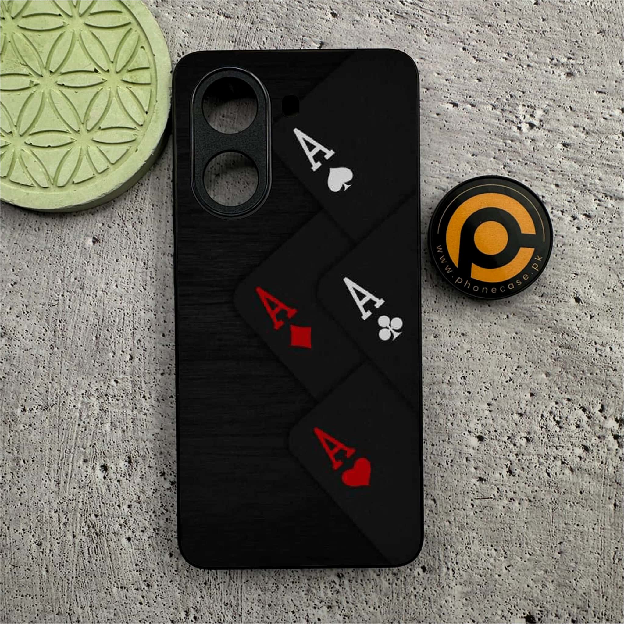 Xiaomi Redmi Turbo 4 - Black Art Series - Premium Metal Printed soft Bumper shock Proof Case