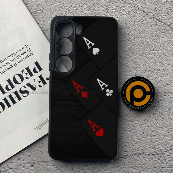 Vivo V40 Lite (IDN) - Black Art Design 5  - Premium Metal Printed soft Bumper Shock Proof Case