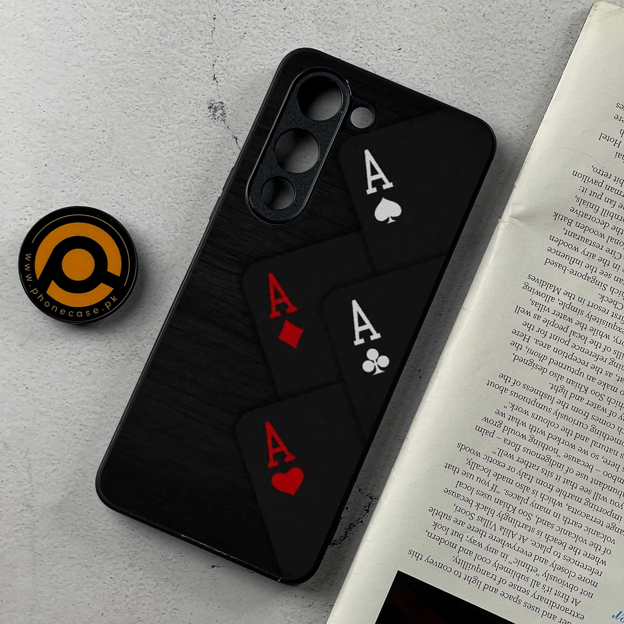 Vivo Y04 - Black Art Series - Premium Metal Printed Soft Bumper Shockproof Case