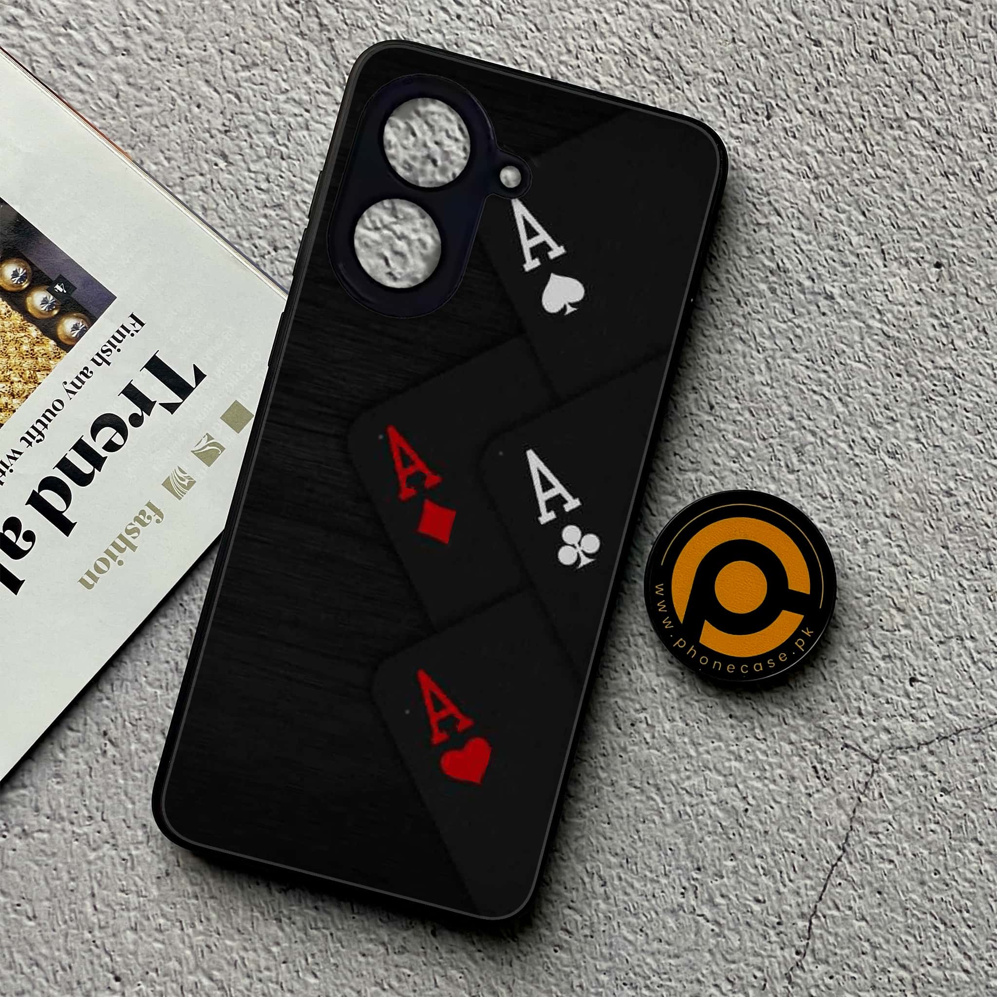 Xiaomi Redmi A5 - Black Art Series - Premium Metal Printed soft Bumper shock Proof Case