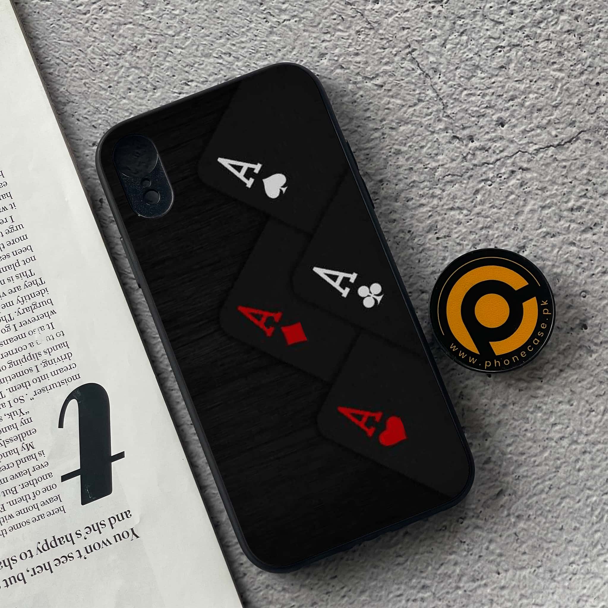 iPhone XR - Black Art Series - Premium Metal Printed soft Bumper shock Proof Case