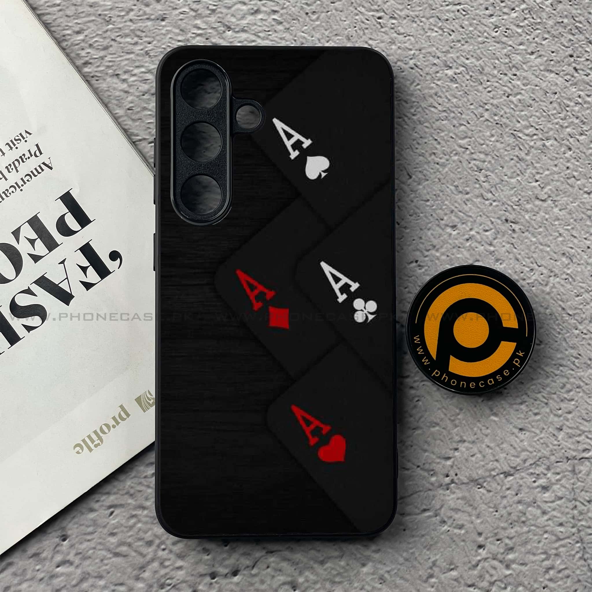 Black Art Series Premium Metal Phone Case All Models