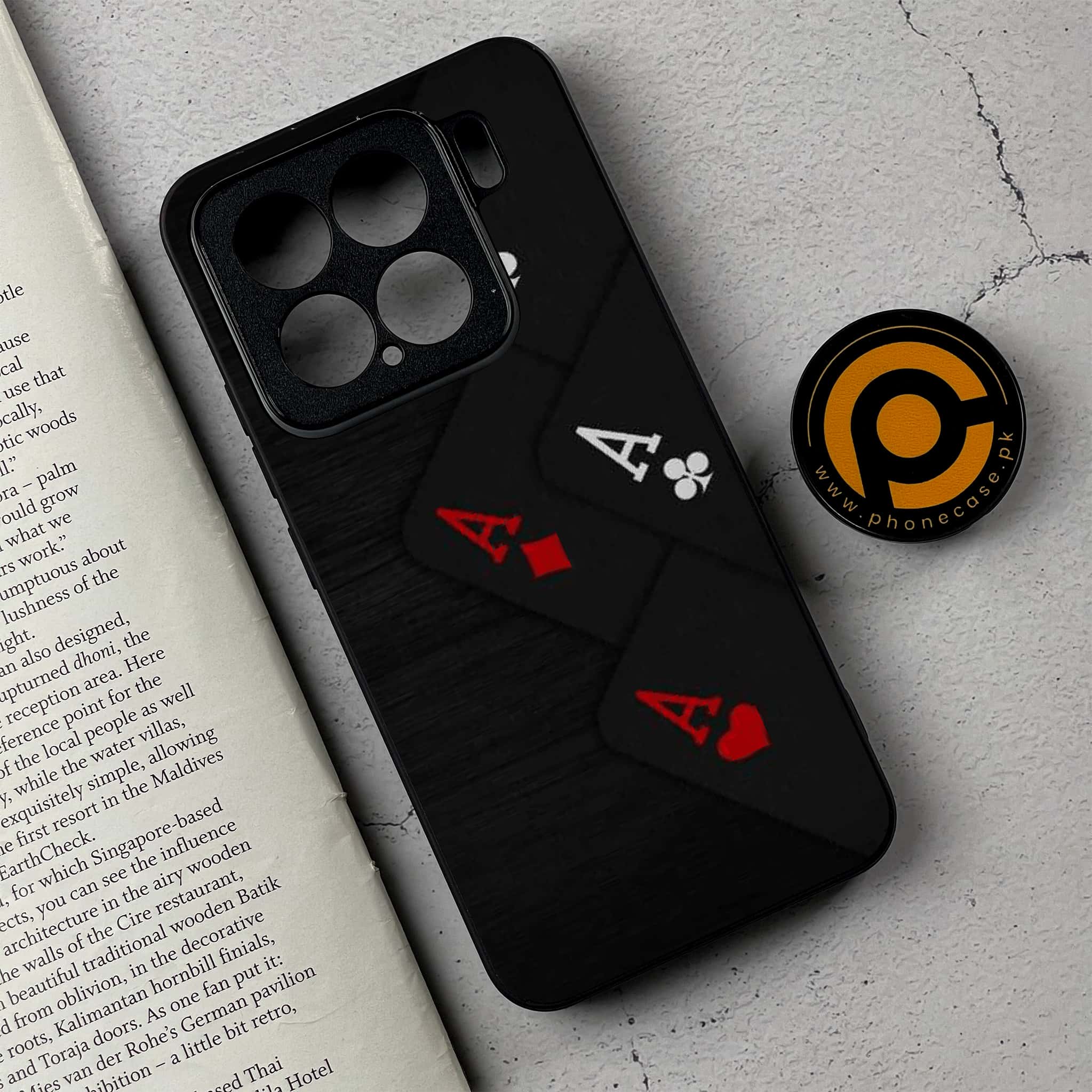 Xiaomi 15 - Black Art Series- Premium Metal Printed soft Bumper shock Proof Case