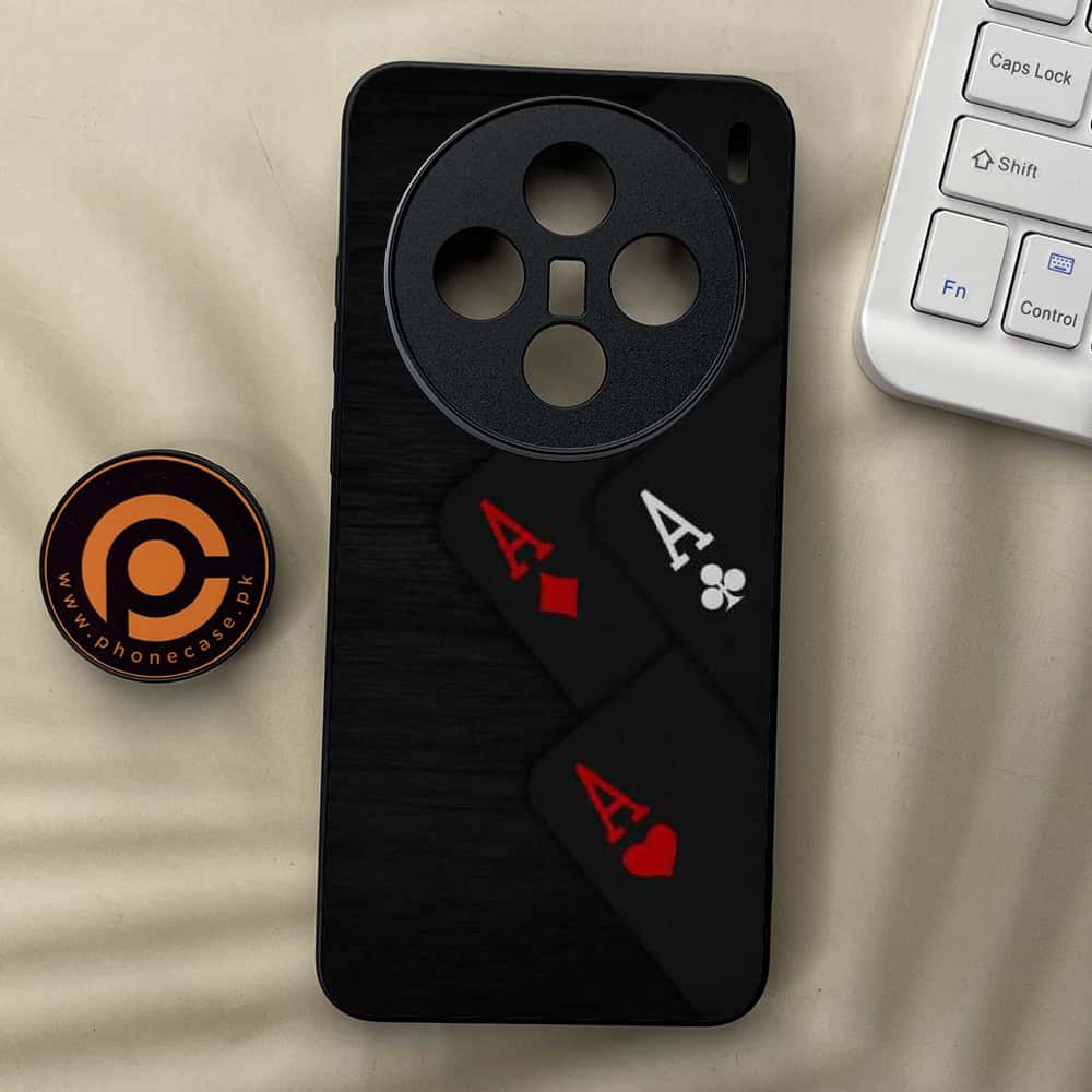 Vivo X200 - Black Art Series - Premium Metal  Printed soft Bumper shock Proof Case