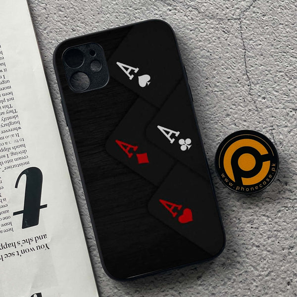 iPhone 11  Black Art  Design 5   Premium Metal Printed soft Bumper shock Proof Case CS-32874  CS-34177 CS-37756
