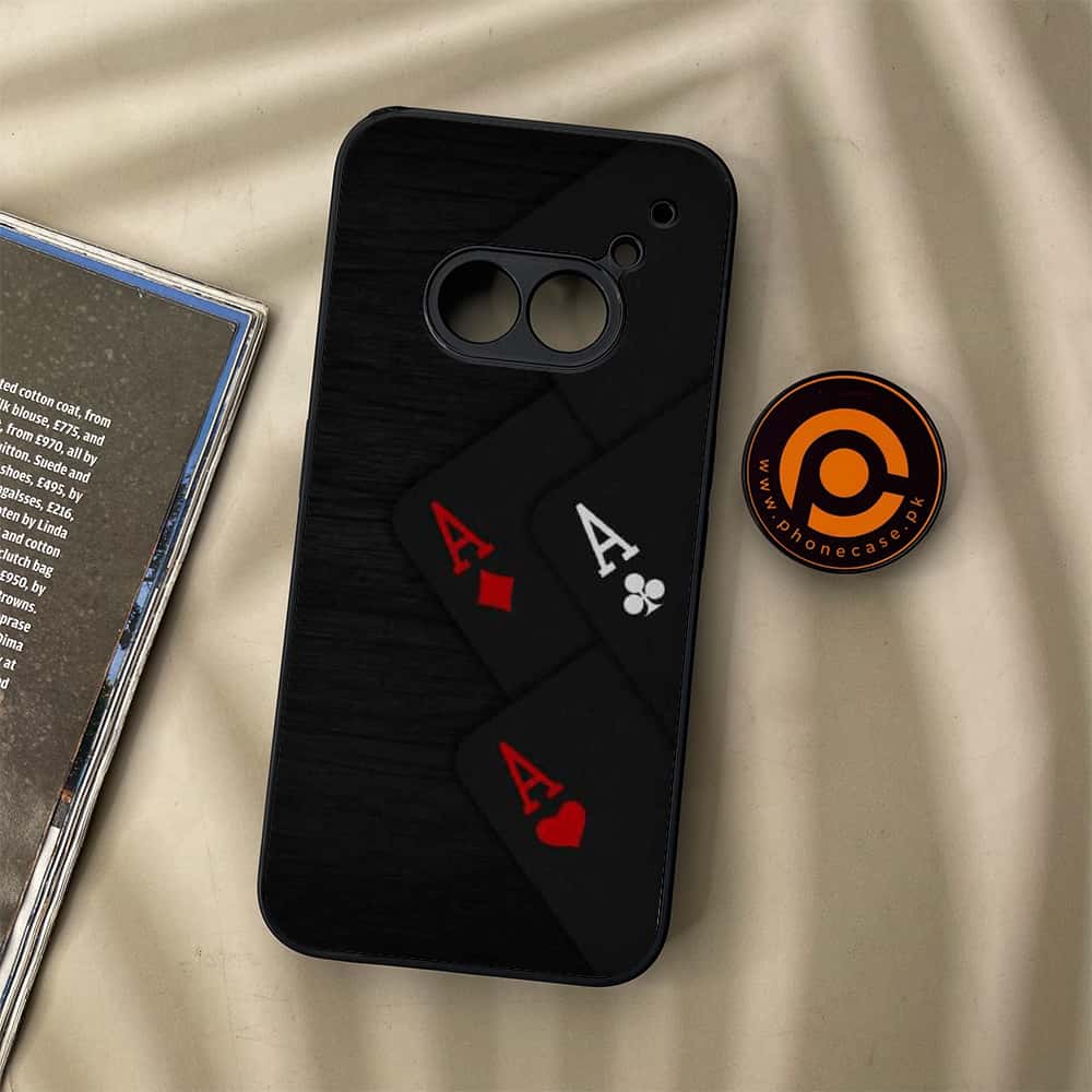 Nothing Phone (2a) - Black Art Series - Premium Metal Printed soft Bumper Shock Proof Case
