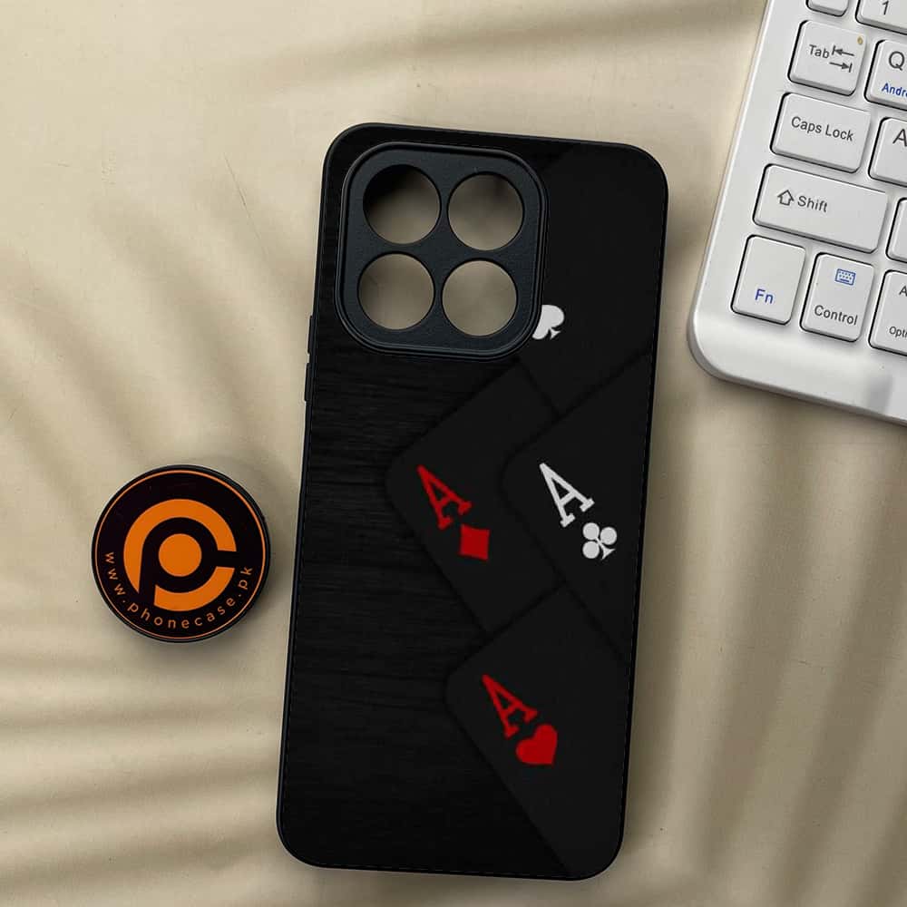 Honor X5b Plus - Black Art Series - Premium Metal  Printed soft Bumper shock Proof Case