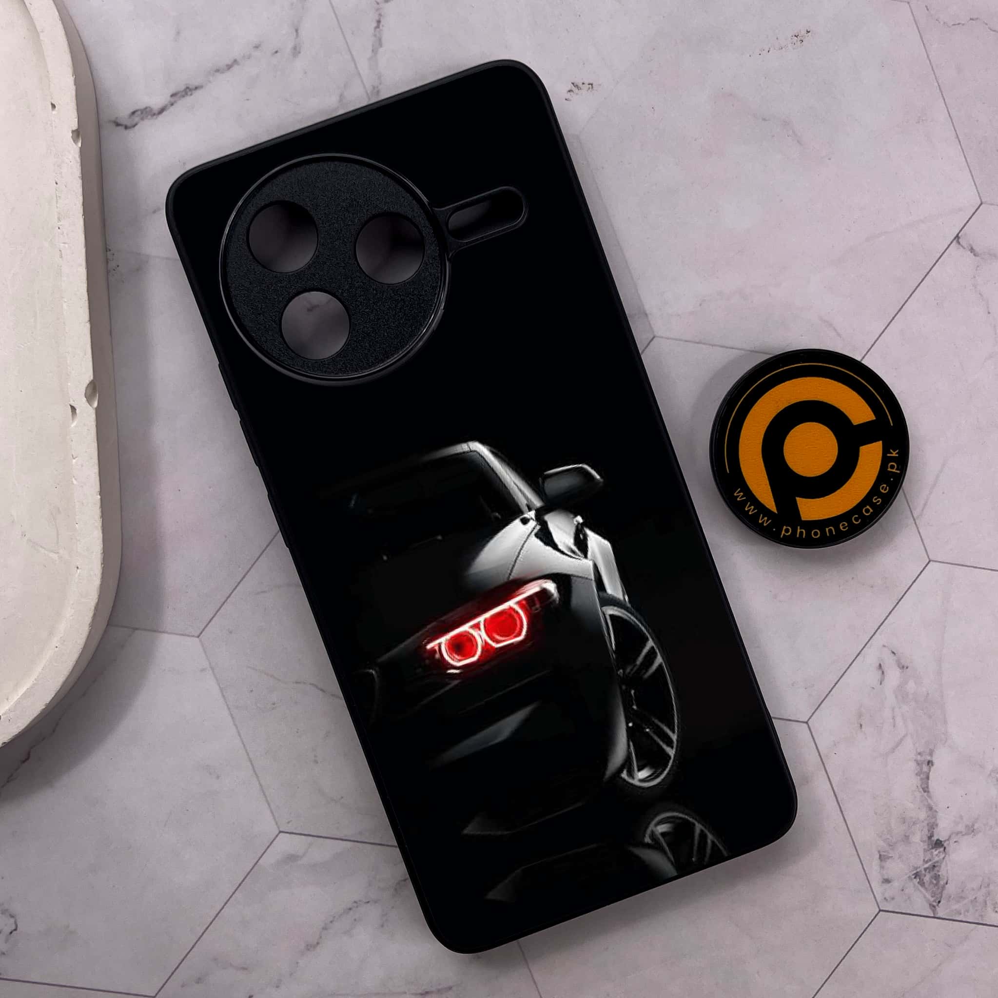 Xiaomi Poco F7 Pro 5G - Black Art Series - Premium Metal Printed soft Bumper shock Proof Case