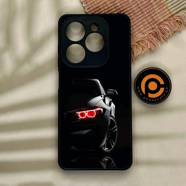 Tecno Spark GO 2024/ Smart 8/ Spark 20/ 20c/ Pop 8/ Hot 40i - Black Art Design 6 - Premium Metal Printed soft Bumper shock Proof Case   CS-34560