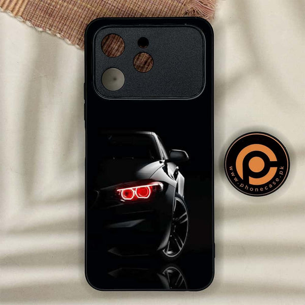 Tecno Spark 40 - Black Art Design 6 - Premium Metal Printed soft Bumper shock Proof Case CS-43302