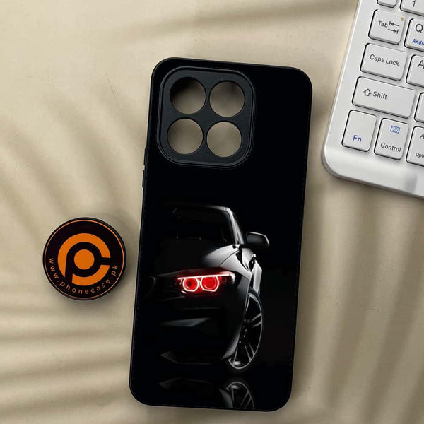 Honor X6c - Black Art Design 6 - Premium Metal  Printed soft Bumper shock Proof Case CS-42742