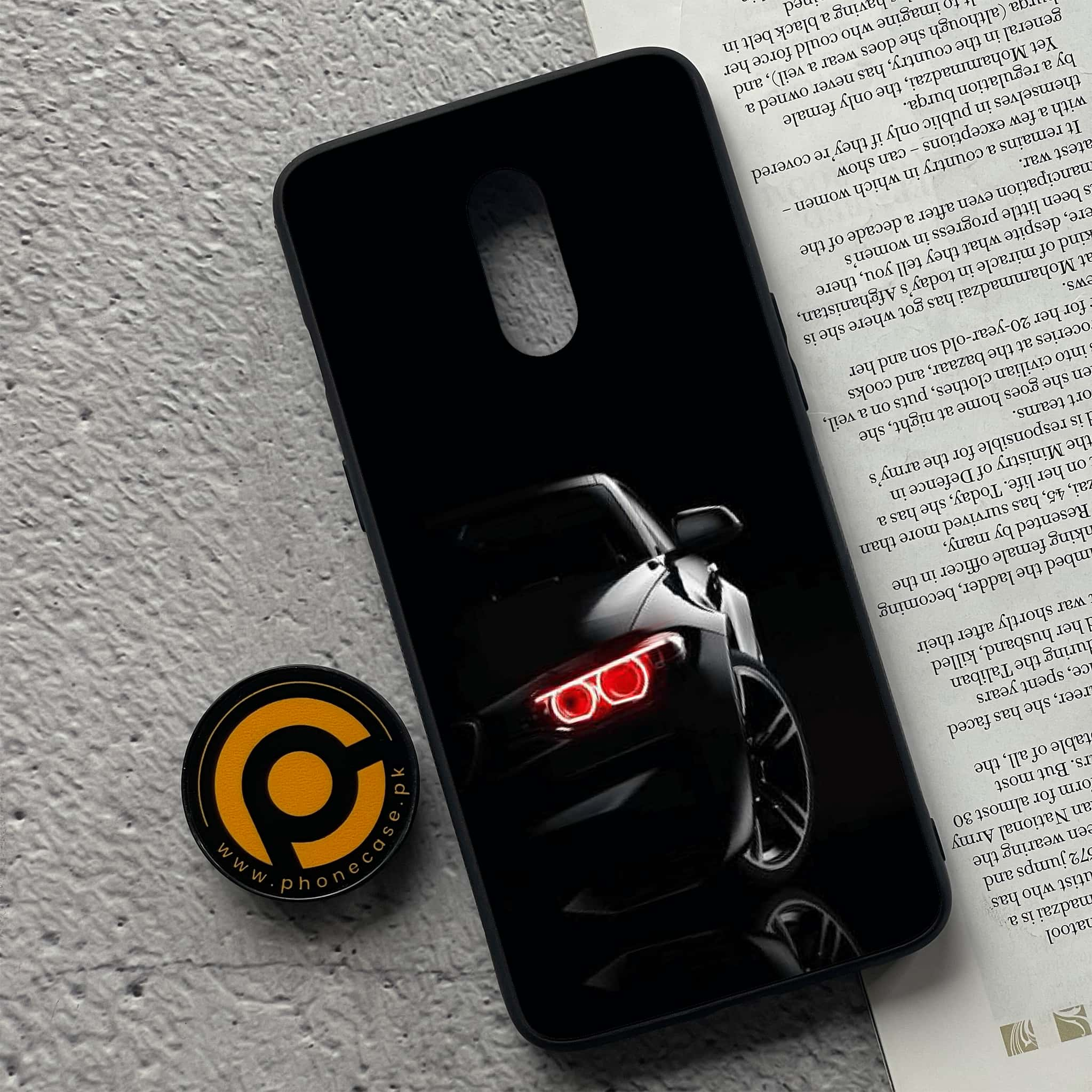 OnePlus 7 - Black Art Series - Premium Printed Glass soft Bumper shock Proof Case