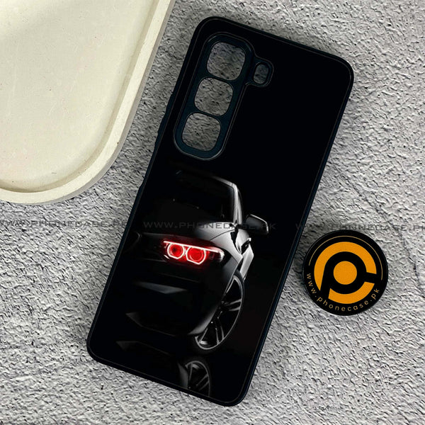Infinix Hot 50 Pro - Black Art Design 6 - Premium Metal Printed soft Bumper shock Proof Case