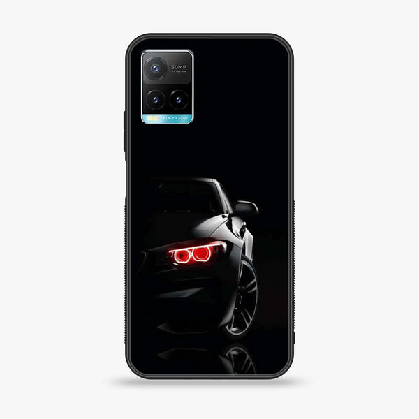 ivo Y21 4G/ Y33s/ Y21s/ Y21A/ Y21T/Y33T- Black Art Design 6- Premium Printed Glass soft Bumper shock Proof Case CS-26796