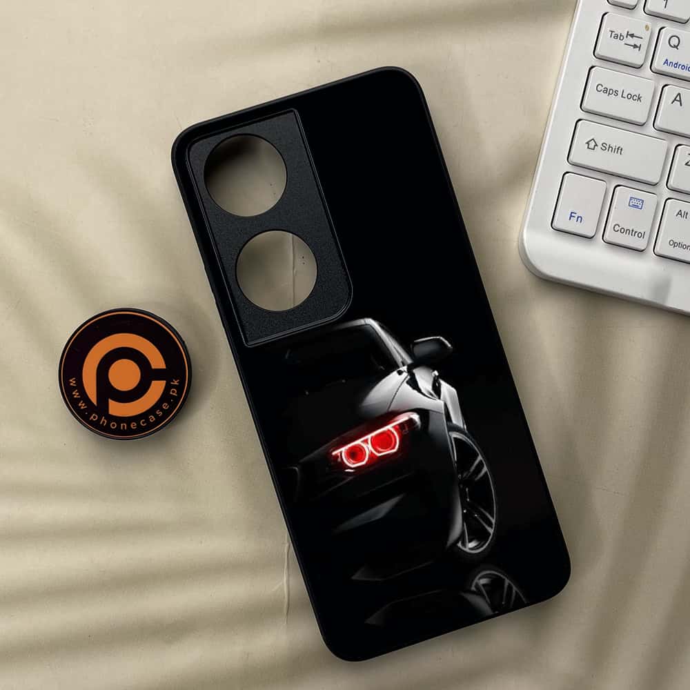 Honor X7b - Black Art Series - Premium Metal  Printed soft Bumper shock Proof Case