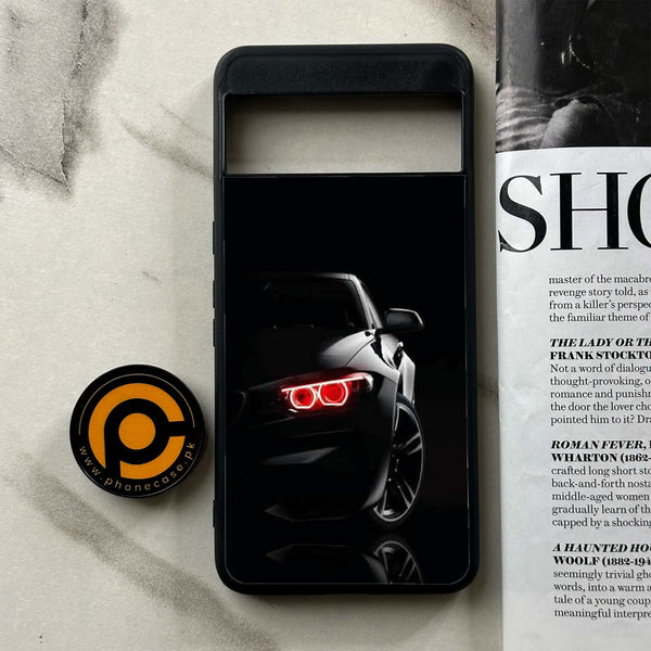 Google Pixel 8 Pro - Black Art Design 6- Premium Metal Printed soft Bumper Shock Proof Case CS-45101