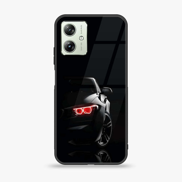 Motorola Moto G54 - Black Art Design 6 - Premium Printed Glass soft Bumper shock Proof Case  CS-34794