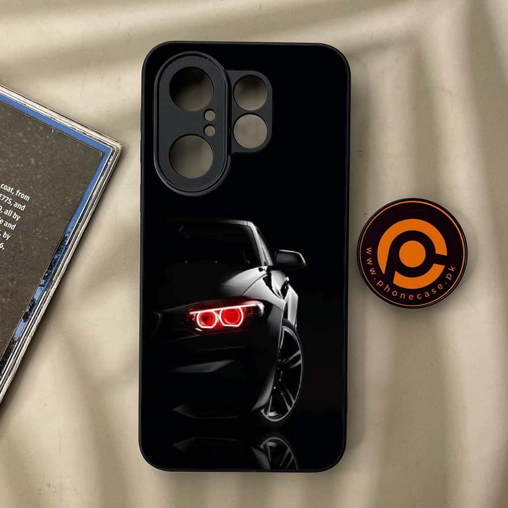 Vivo X200 FE - Black Art Series - Premium Metal Printed soft Bumper Shock Proof Case