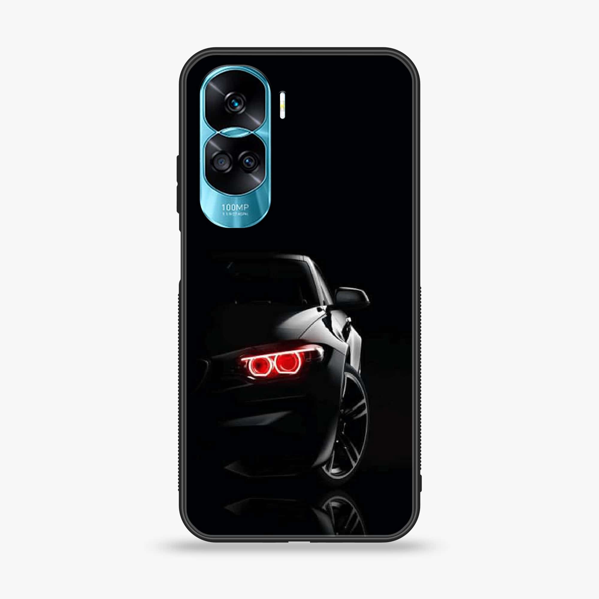Honor 90 Lite - Black Art Series - Premium Printed Glass soft Bumper shock Proof Case