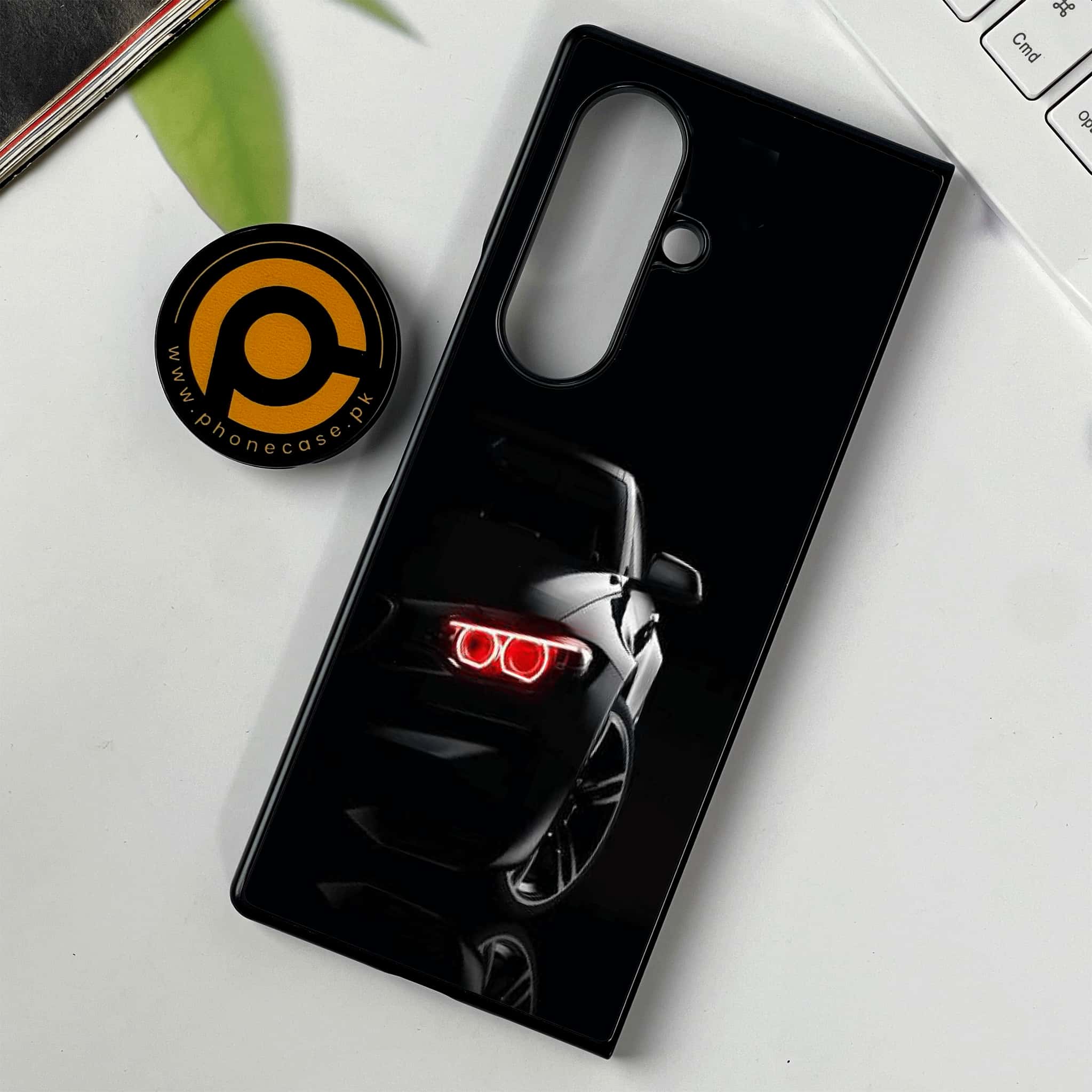 Samsung Galaxy Z Fold 7 - Black Art Series - Premium Metal Printed soft Bumper shock Proof Case