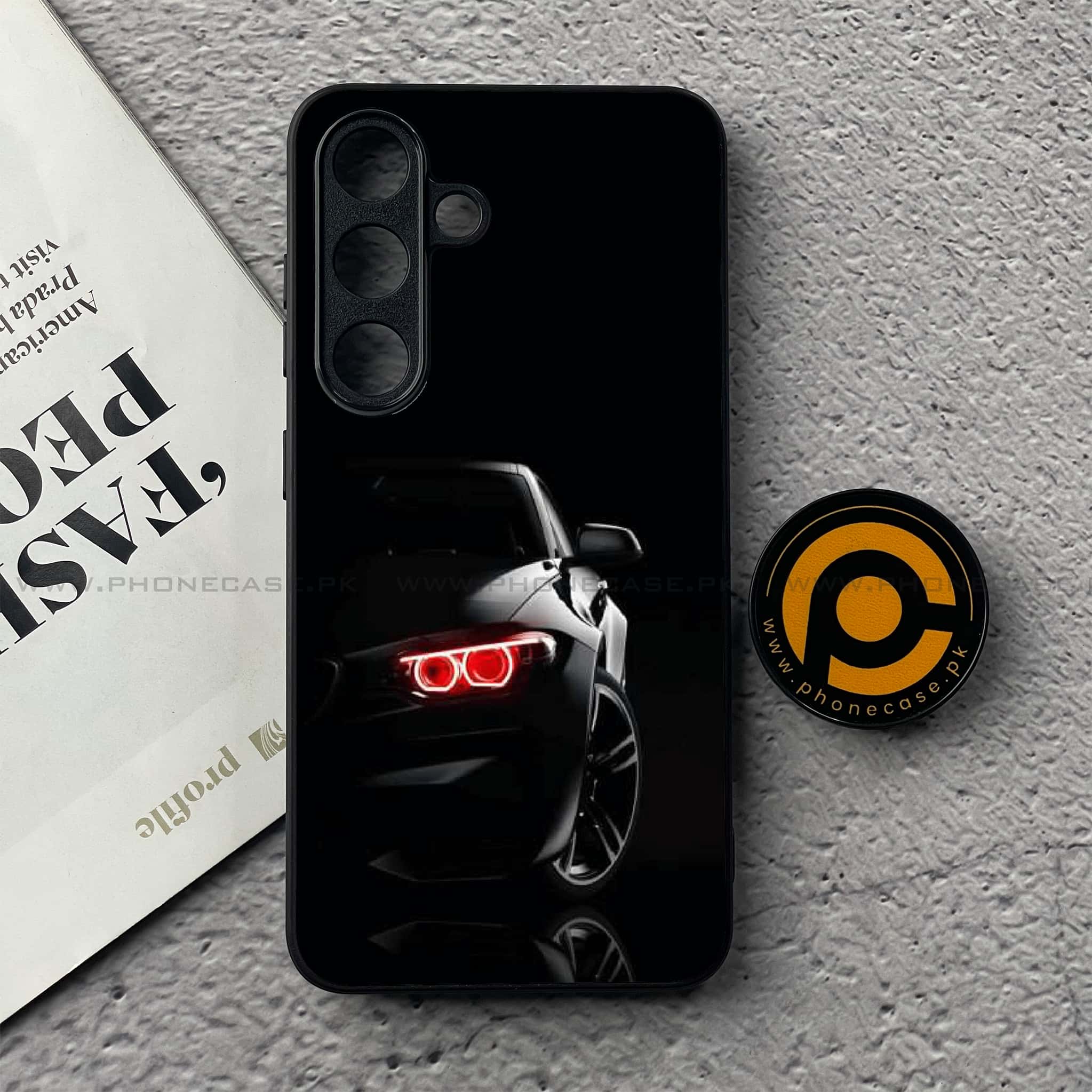 Black Art Series Premium Metal Phone Case All Models