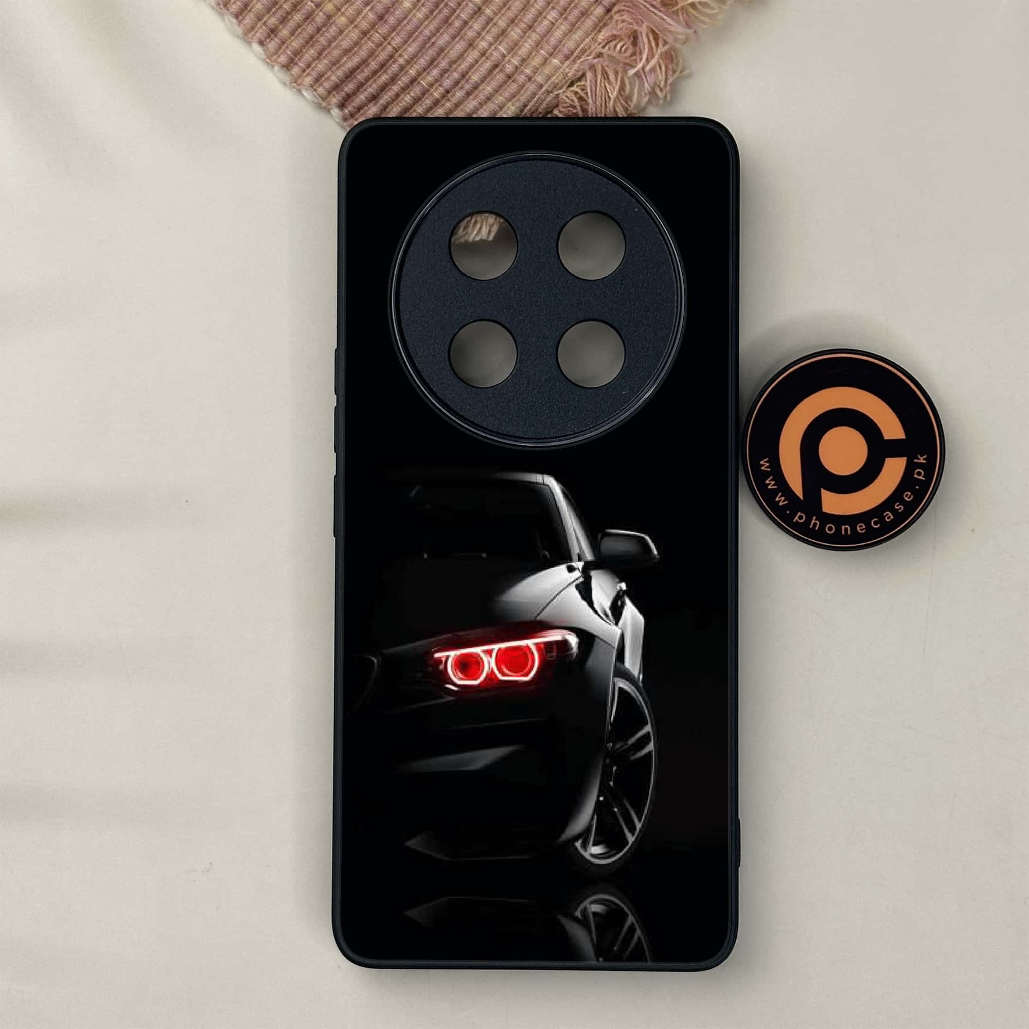 Honor X9c 5G - Black Art Series - Premium Metal Printed soft Bumper shock Proof Case