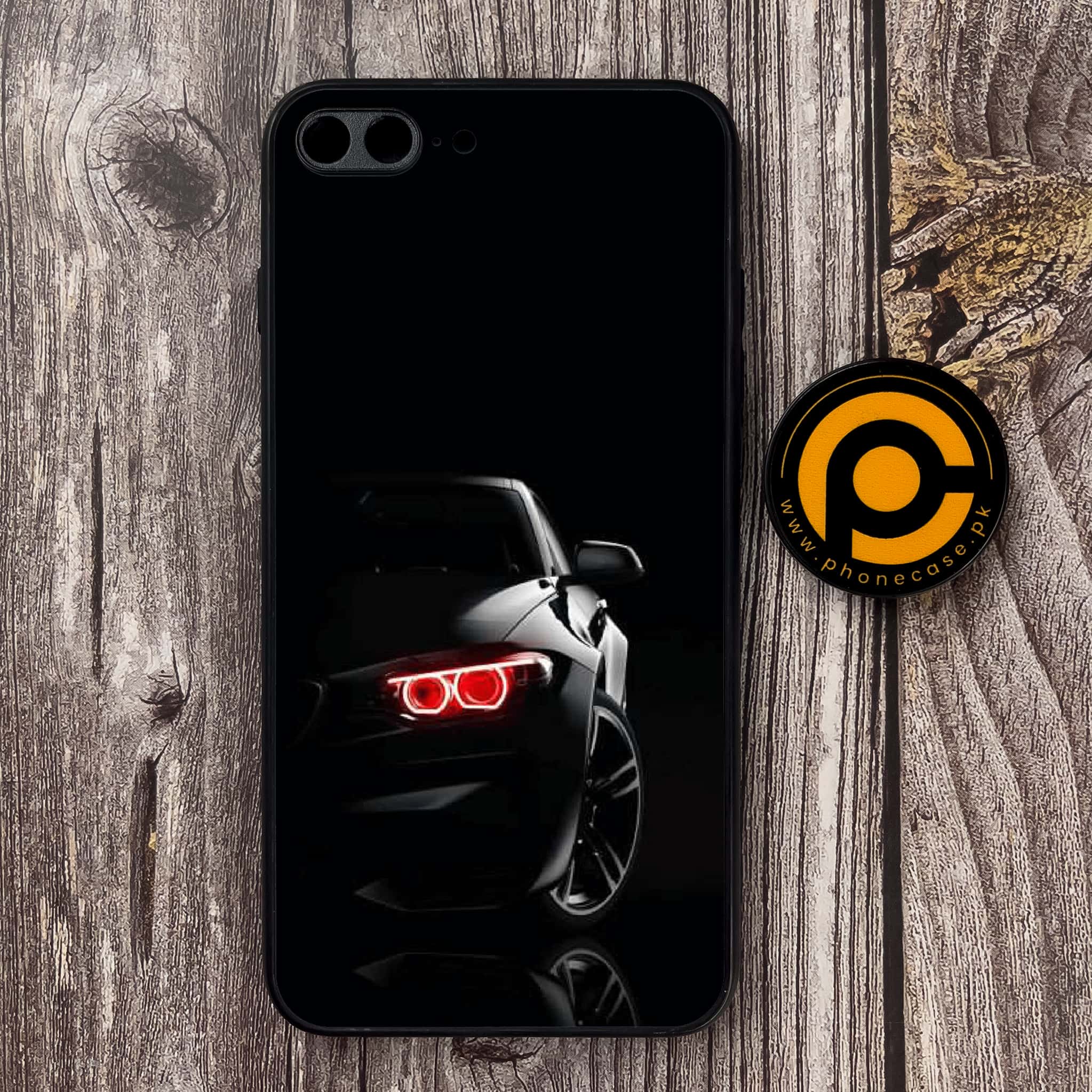 iPhone 7Plus - Black Art Series - Premium Metal Printed soft Bumper shock Proof Case