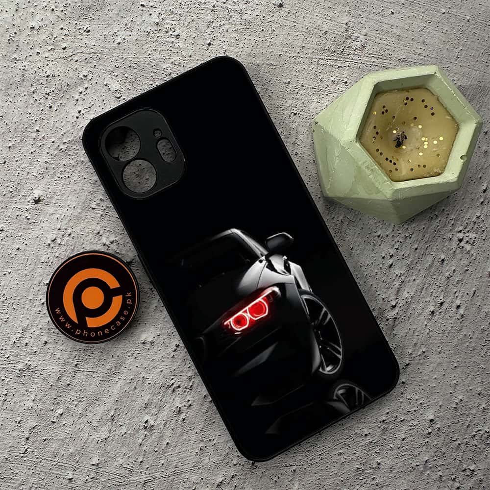 Nothing Phone 2 - Black Art Series - Premium Metal  Printed soft Bumper shock Proof Case