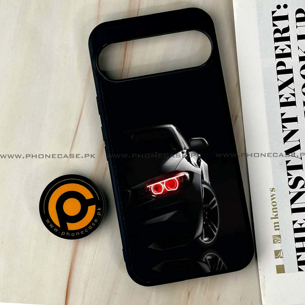 Google Pixel 9 Pro XL - Black Art Design 6- Premium Metal Printed soft Bumper Shock Proof Case CS-44715