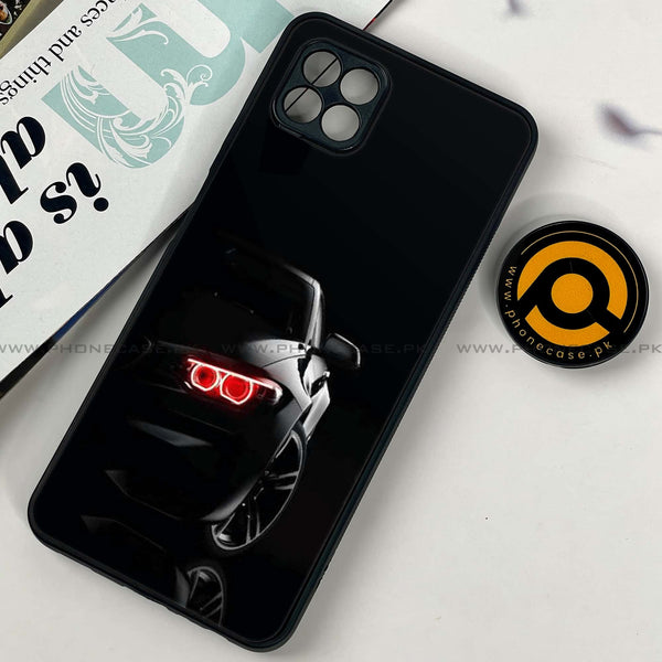 Samsung Galaxy A22 5G - Black Art Design 6  - Premium Printed Glass soft Bumper shock Proof Case  CS-41671
